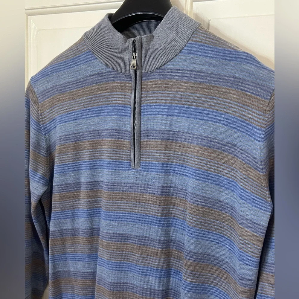 Peter Millar Men’s Medium 1/4 Zip Legend Wool Sweater